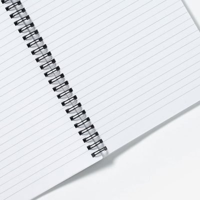 A5 ring-bound notebook lined paper inside