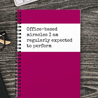 Office-based miracles I am regularly expected to perform - Notebook