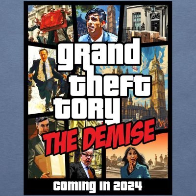 Grand Theft Tory The Demise T-shirt