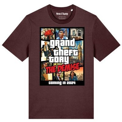 Grand Theft Tory The Demise T-shirt