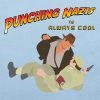 Punching Nazis is always cool T-shirt Close up