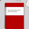 Brilliant ideas I had while drinking notebook