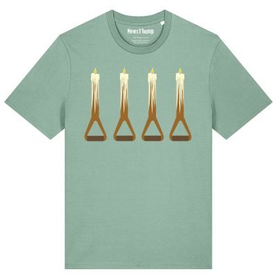 Fork Candles T-shirt Two Ronnies