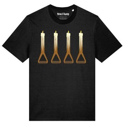 Fork Candles T-shirt Two Ronnies