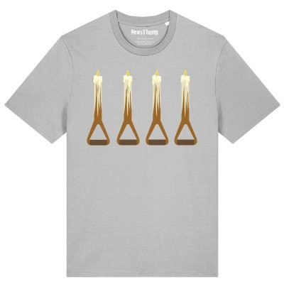 Fork Candles T-shirt Two Ronnies