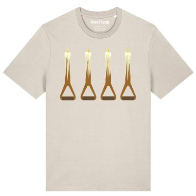 Fork Candles T-shirt Two Ronnies