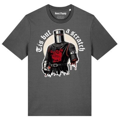 Tis but a scratch Black Knight Monty Python inspired T-shirt