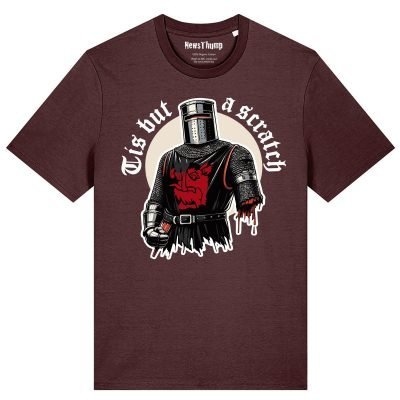Tis but a scratch Black Knight Monty Python inspired T-shirt