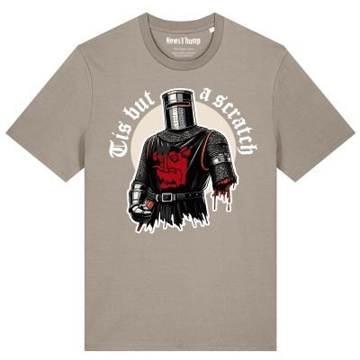 Tis but a scratch Black Knight Monty Python inspired T-shirt