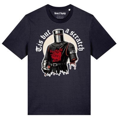Tis but a scratch Black Knight Monty Python inspired T-shirt