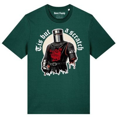 Tis but a scratch Black Knight Monty Python inspired T-shirt
