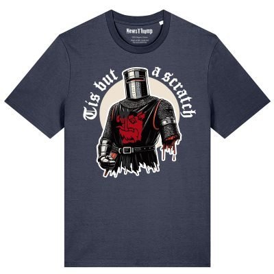 Tis but a scratch Black Knight Monty Python inspired T-shirt