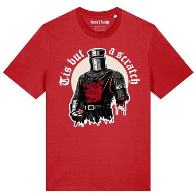 Tis but a scratch Black Knight Monty Python inspired T-shirt