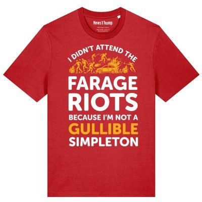 I didn’t attend the Farage Riots T-shirt