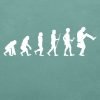 Evolution of man to the silly walk T-shirt close up