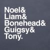 Oasis Beatles parody T-shirt close up