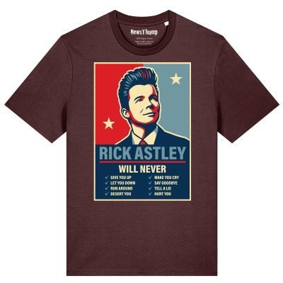 Rick Astley Will never T-shirt