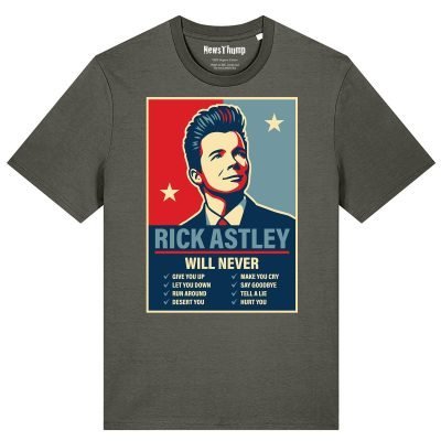 Rick Astley Will never T-shirt