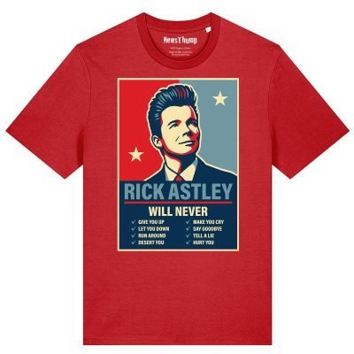 Rick Astley Will never T-shirt