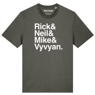 Young Ones band parody T-shirt