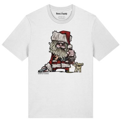 HappyToast Santa T-shirt from Trading Places