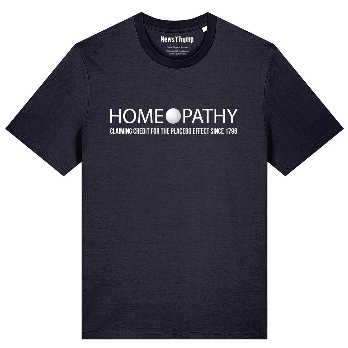 Homeopathy - claiming credit for the placebo effect T-shirt - Image 3