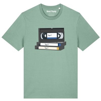 Personalised VHS video tape T-shirt