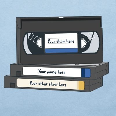 Personalised VHS video tape T-shirt