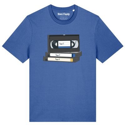 Personalised VHS video tape T-shirt