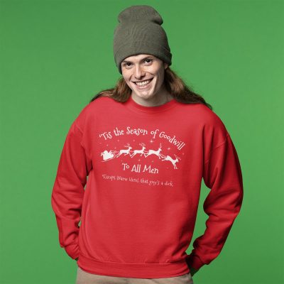 Personalised Season of Goodwill to all men Christmas Jumper