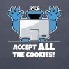 Accept ALL the Cookies T-shirt close up