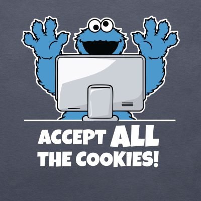 Accept ALL the Cookies T-shirt close up
