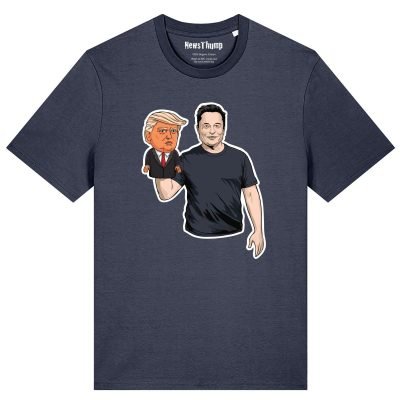 The President and his puppet T-shirt Elon Musk and Donald Trump