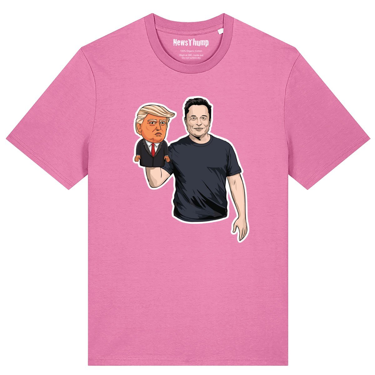 The President and his puppet T-shirt Elon Musk and Donald Trump