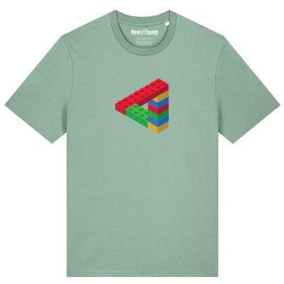 Penrose Triangle made of lego T-shirt