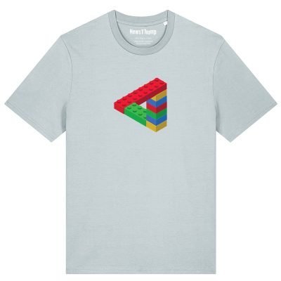 Penrose Triangle made of lego T-shirt