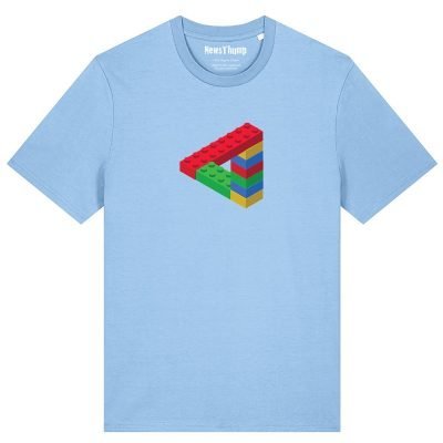Penrose Triangle made of lego T-shirt