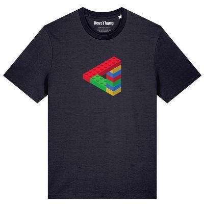 Penrose Triangle made of lego T-shirt