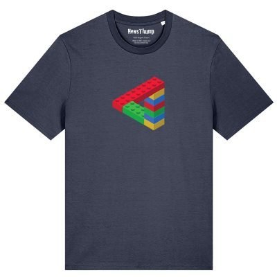 Penrose Triangle made of lego T-shirt