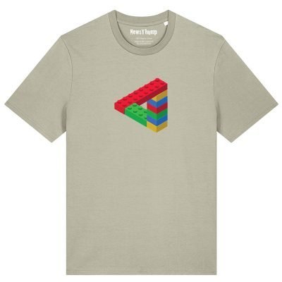 Penrose Triangle made of lego T-shirt