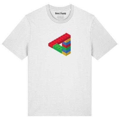 Penrose Triangle made of lego T-shirt