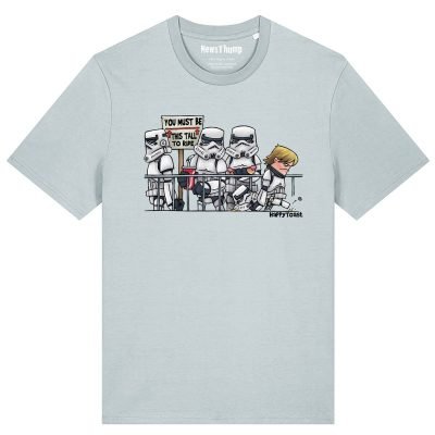 A bit short for a stormtrooper T-shirt