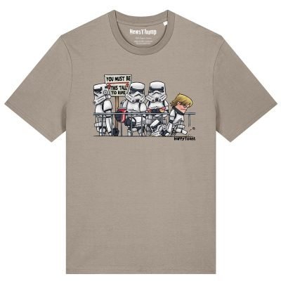 A bit short for a stormtrooper T-shirt
