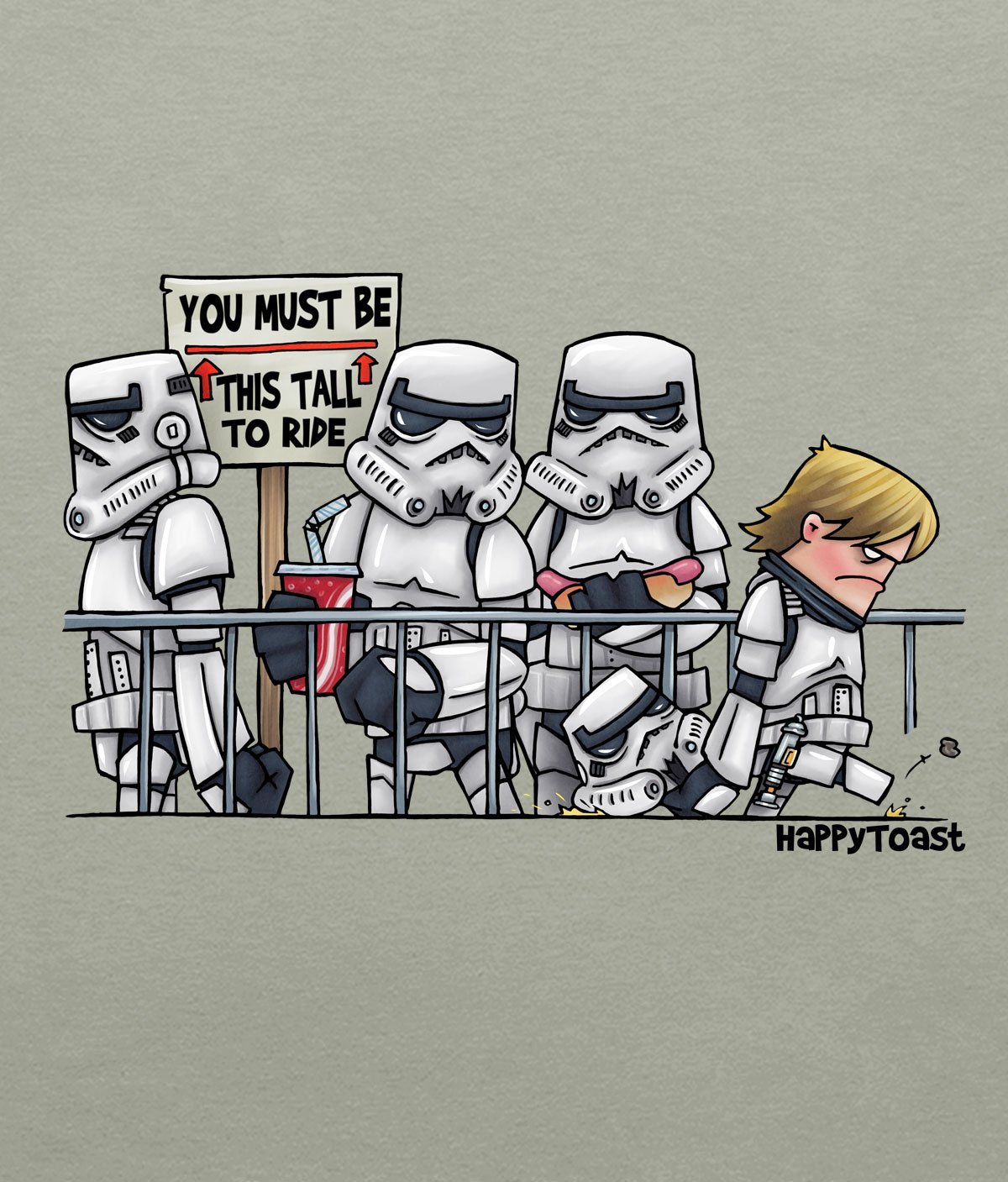A bit short for a stormtrooper T-shirt