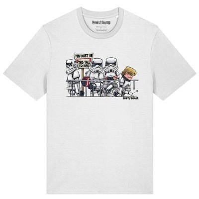 A bit short for a stormtrooper T-shirt