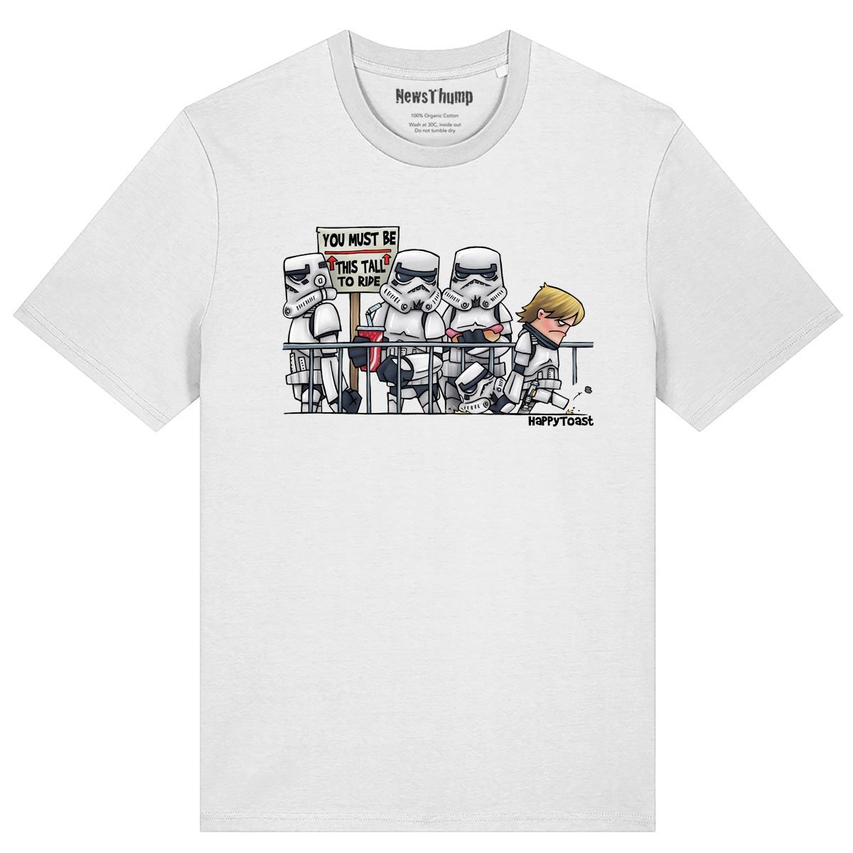 A bit short for a stormtrooper T-shirt