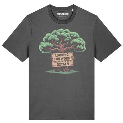 Out of work Tree T-shirt