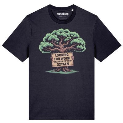 Out of work Tree T-shirt