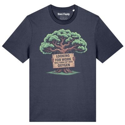 Out of work Tree T-shirt