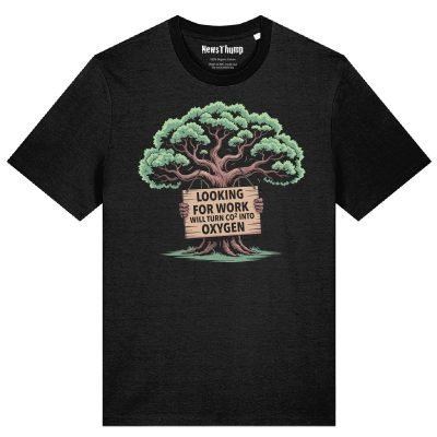 Out of work Tree T-shirt